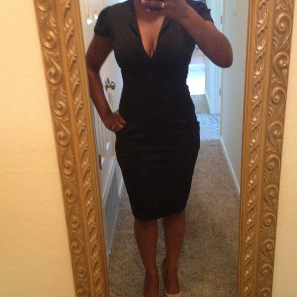 Black pencil dress