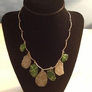 Sterling Silver Prochain Seaglass Choker Necklace