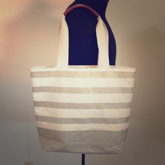 Gold and Beige Tote
