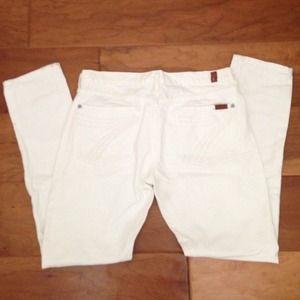 7 For All Mankind Dojo white jeans