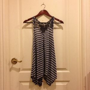 Asymmetrical Stripe Tank
