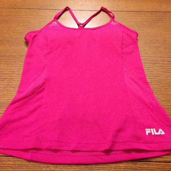 BUNDLED - Blue & Fuchsia Fila Workout Tanks - Picture 4 of 4