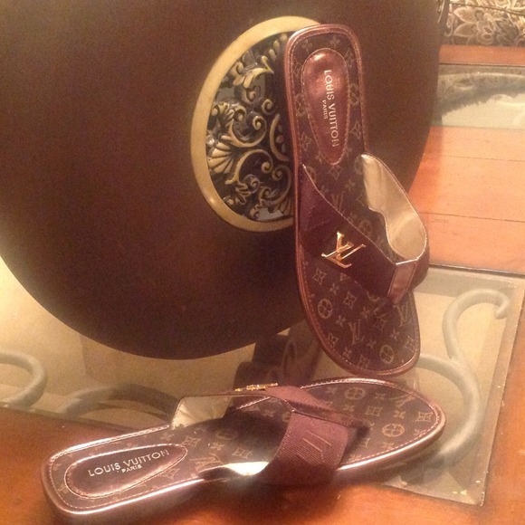 Authentic Louis Vuitton sandals.