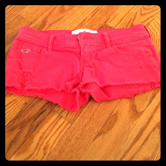Hollister red shorts