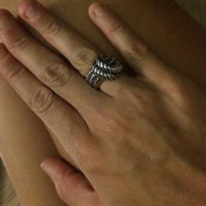 Lia Sophia sterling silver knot ring