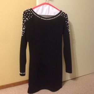 REDUCED🌈Backless dress with pearl embellishment