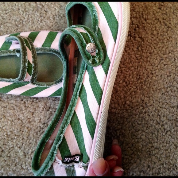 "Keds" Laceless Candy Stripe Slip-Ons - Picture 2 of 4