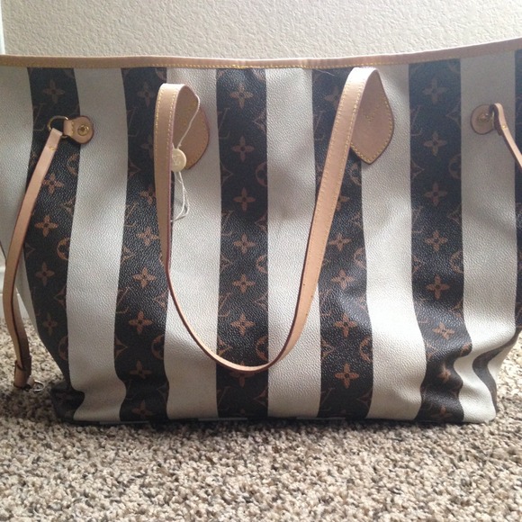Louis Vuitton neverfull rayures bag