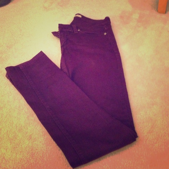 Dark purple skinny jeans - Picture 1 of 3