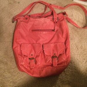 Salmon color shoulder bag