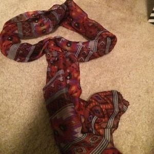 Tribal print scarf
