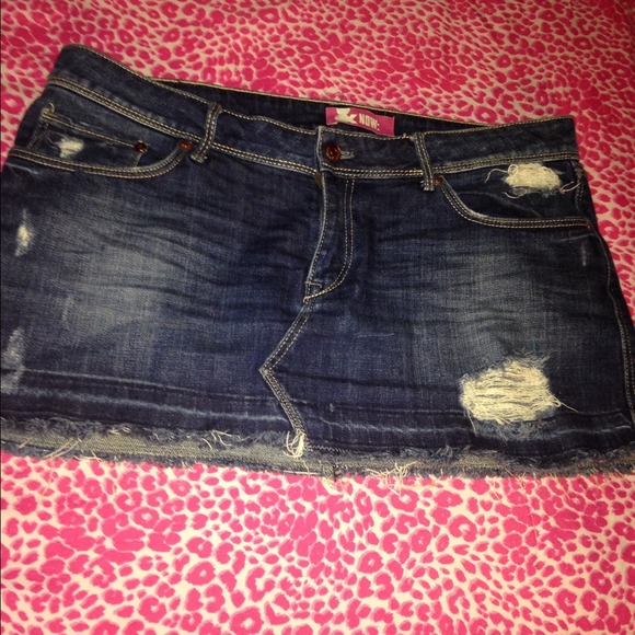 H&M jean mini skirt size 12