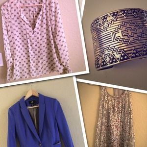 **BUNDLE DEAL** 2 tops + blazer + bracelet