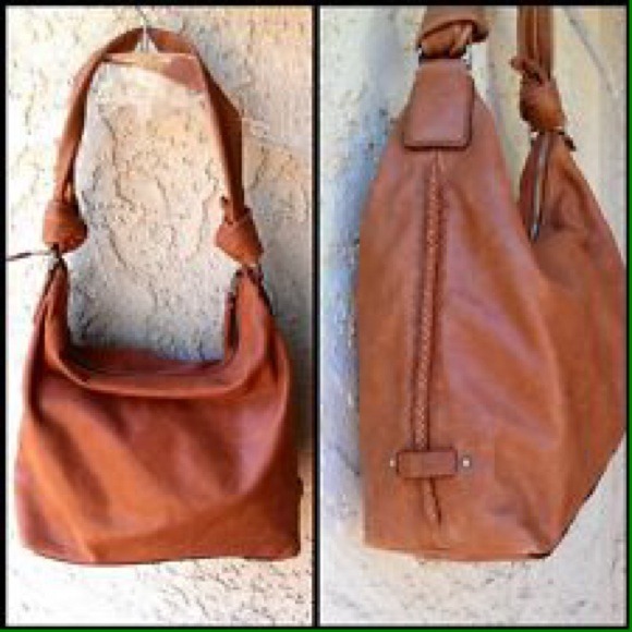 Brown Cole Haan hobo slouch bag