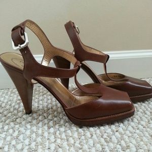 Prada Milano Wooden Heels - Special Edition