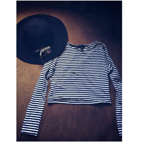 Striped crop top