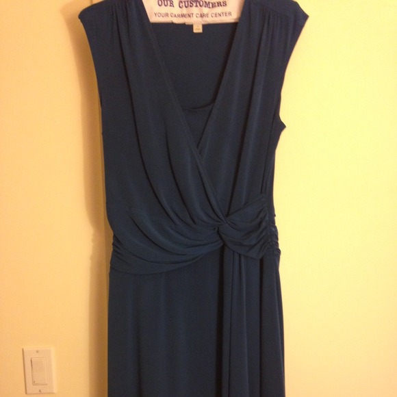 Green blue dress. Summer dress. Multi maxi dress