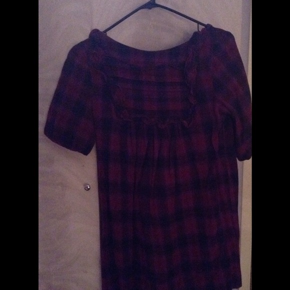 Checkered Purple Dress