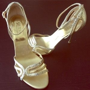 👠 Super Sexy Guess by Marciano Gold Heel