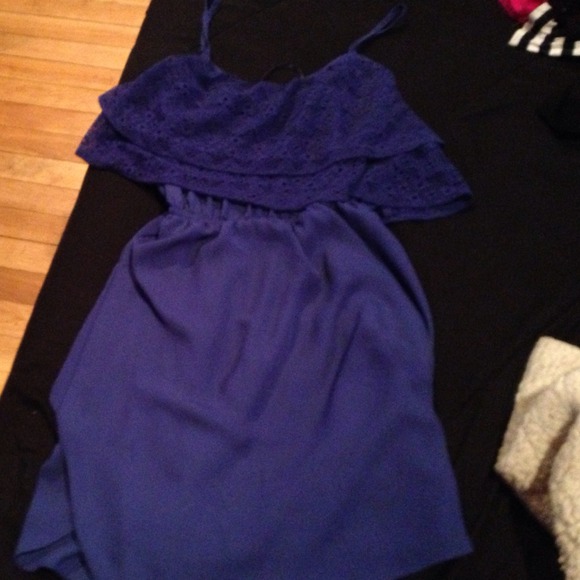 Pretty blue dress, lace