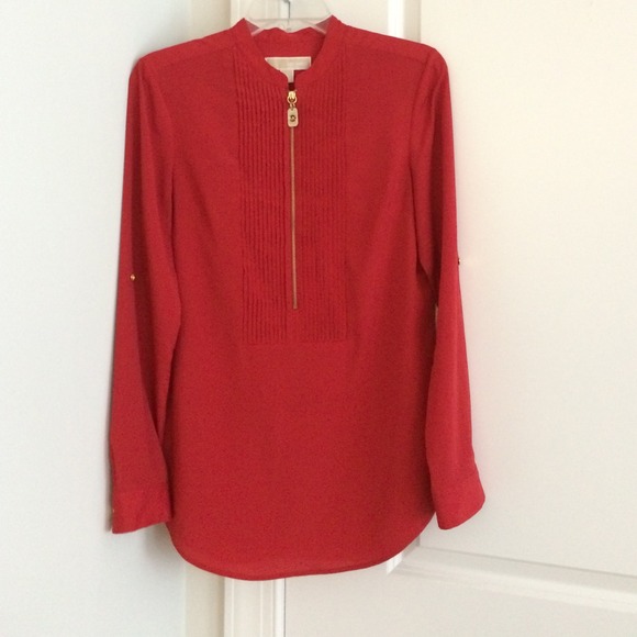 Michael Kors silk red top