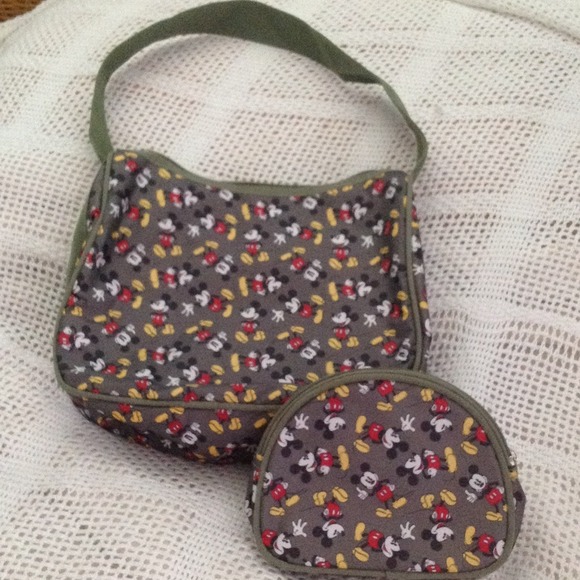 NWOT Mickey Mouse bag/tote & matching makeup pouch