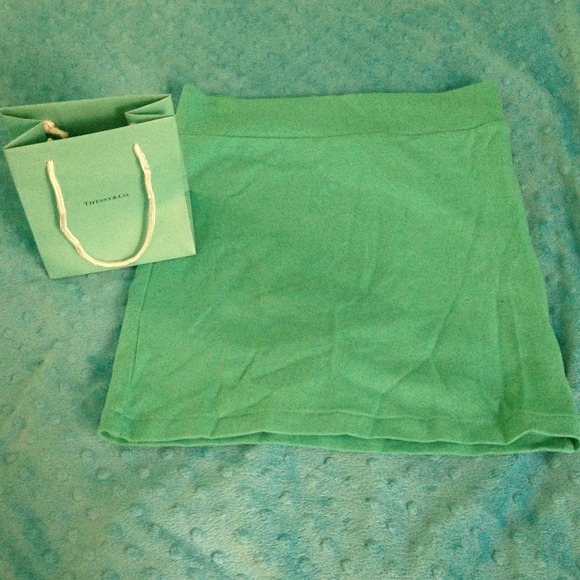 NWOT Tiffany blue knit skirt size S