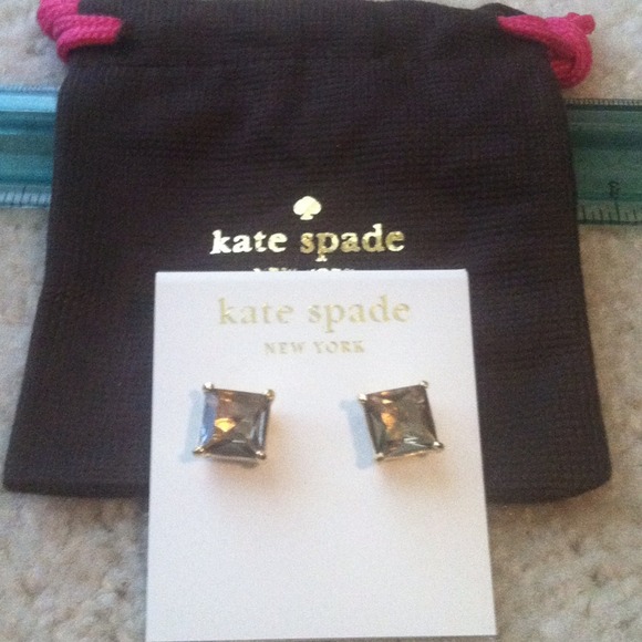 NWT Kate Spade Sweet Nothings Square Stud Earrings