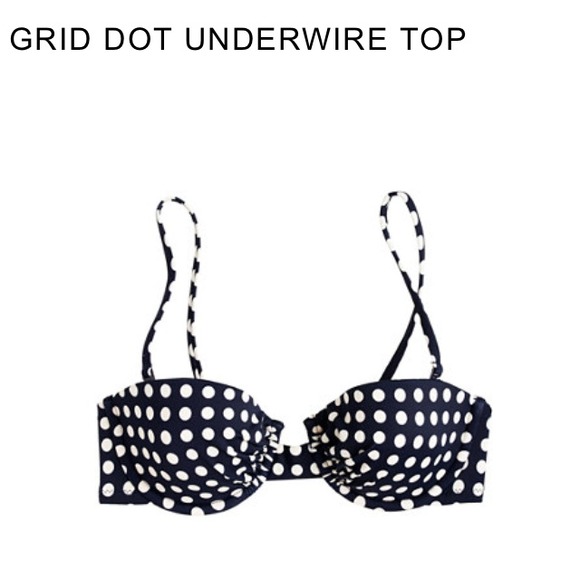 ❤️sold in bundle ❤️J.Crew grid dot underwire