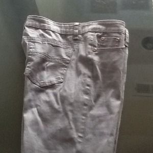 Grey stretch skinny jeans