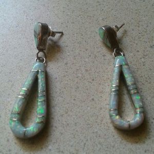 Opal earrings