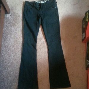 Black Skinny Bootcut Jeans