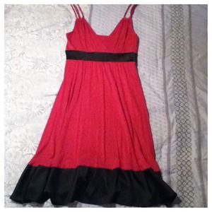Express pink and black dress