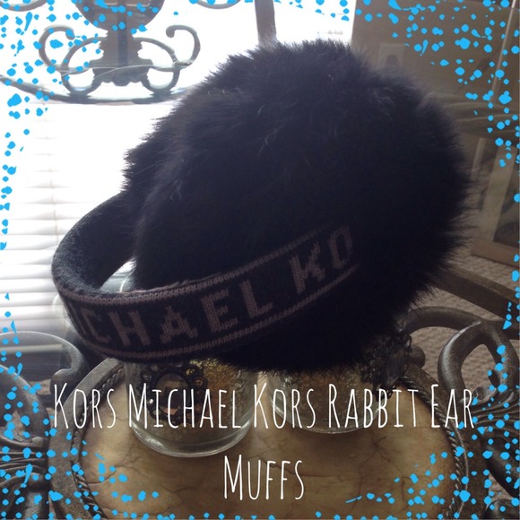 Kors Michael Kors Merino Wool & Rabbit Ear Muffs