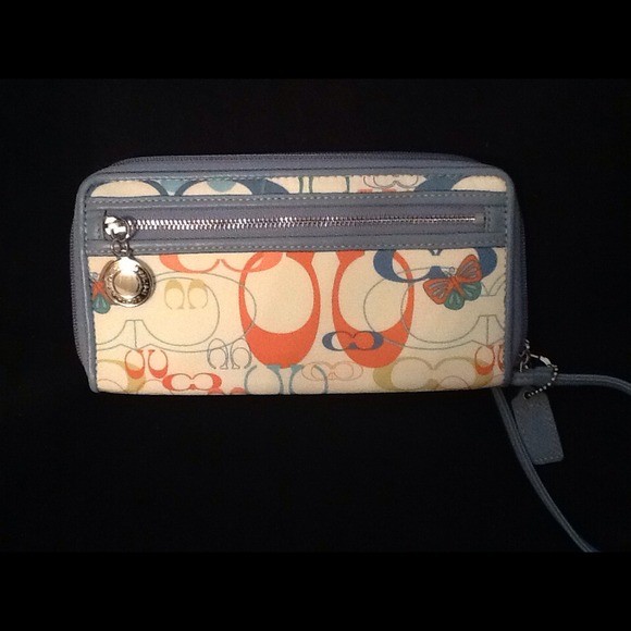 Rare NWOT Coach 17422 Optic Sig Butterfly Tote set - Picture 3 of 4