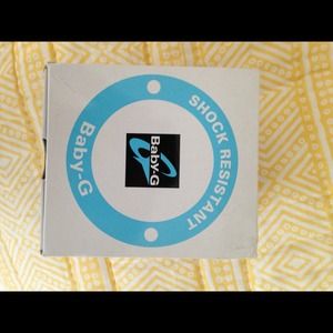 Pink/peach baby g shock watch