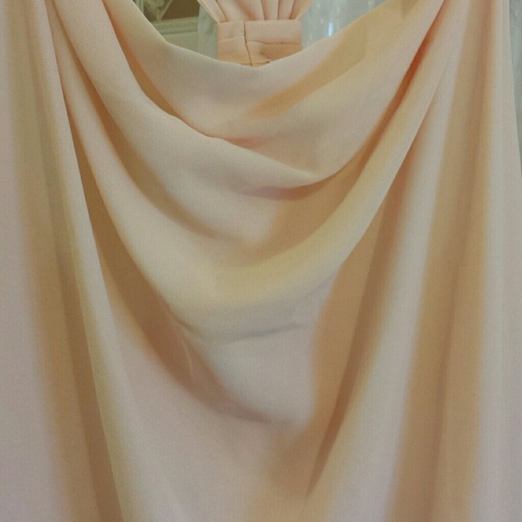Gorgeous Pale Pink Draped Top - Picture 2 of 4