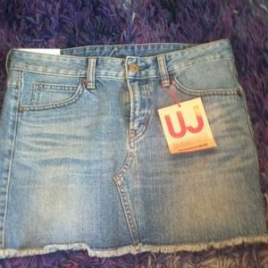 NWT UNIQLO Denim mini skirt