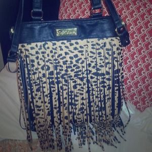 Betsy Johnson fringe purse