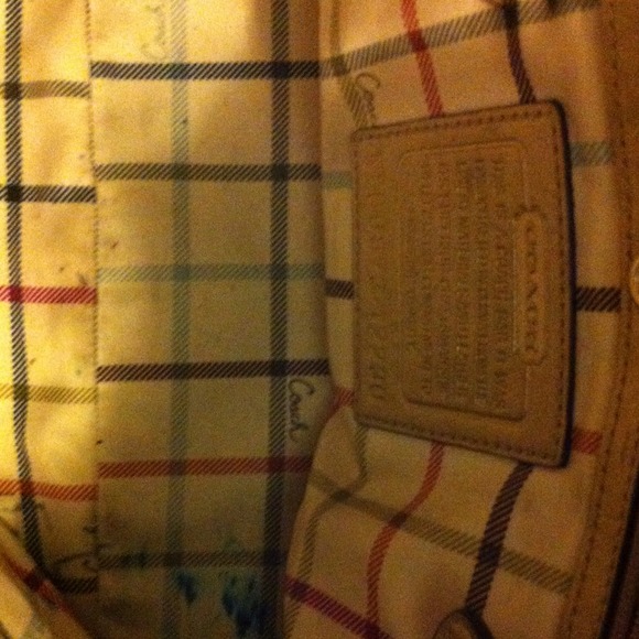 brown and gold Coach Purse - Picture 3 of 3