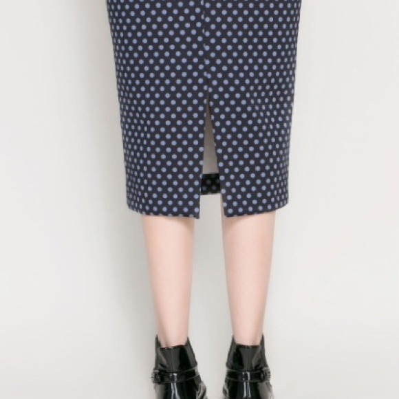 SOLD! Host Pick! Zara Polka Dot Pencil Skirt - Picture 2 of 4