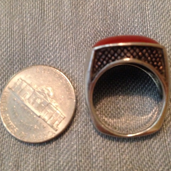 🍁Sterling Ring🍁Burnt Orange/Brownish🍁Stone🍁 - Picture 3 of 8