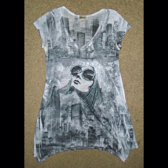 Grey & White design Shirt