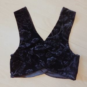 Velvet Crop Top
