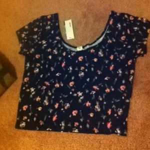 Floral crop top
