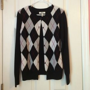 Bass argyle cardigan