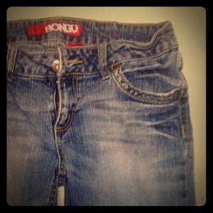 Knee length bongo jeans