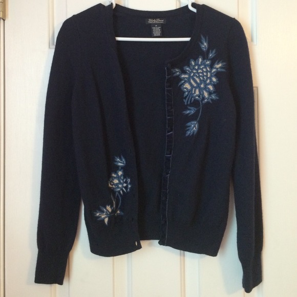 Lucky Brand embroidered cardigan