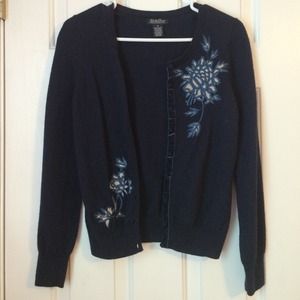 Lucky Brand embroidered cardigan