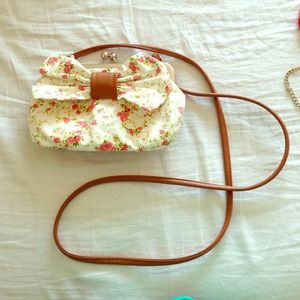 American Eagle floral purse